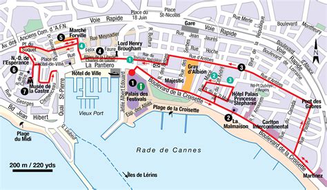 promenade de la croisette map